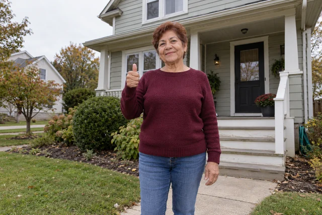 Person giving a thumbs up