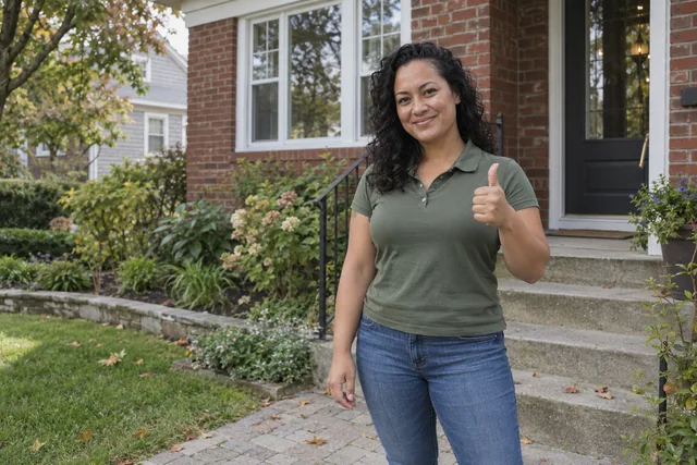 Person giving a thumbs up